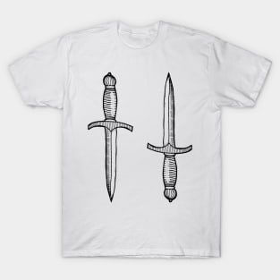 Hand dagger ambidextrous / daga / gift T-Shirt